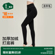 松山棉店加絨打底褲女秋冬外穿踩腳高腰顯瘦保暖褲防掉檔 黑色 1條 均碼