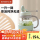 北鼎（Buydeem）新品茶水分離杯耐高溫玻璃杯便攜吸管茶杯禮物泡茶杯輕松鳥600ml