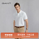 GANT/甘特【100%棉】夏男士休閑時(shí)尚印花logo翻領(lǐng)短袖T恤POLO衫 110-白色 M