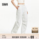 森馬（Semir）休閑褲女抽繩闊腿褲浪漫少女感2025夏季森系碎花長褲109325127002