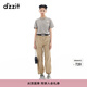 DZZIT【爆款補單】地素休閑褲夏季時(shí)尚百搭都市風(fēng)褲子女 深卡其色 M