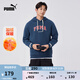 彪馬（PUMA）加絨美式復(fù)古衛(wèi)衣套頭衫男女情侶秋冬休閑連帽上衣686857 午夜藍(lán)-16 XL (185/104A)