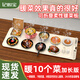 記心寶2025新款加熱暖彩板家用餐桌墊折疊多功能飯菜保溫取電暖菜神器  快速加熱 聚餐保溫菜板 米黃色【暖10個(gè)菜】100*38cm超大尺寸