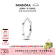 潘多拉（PANDORA）ME系列率性碎星戒指金色銀色情侶可疊戴七夕情人節 琺瑯工藝戒指 193089C01 56MM