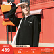 FILA 斐樂官方連衣裙2025年秋季新品長款連帽打底衛(wèi)衣長裙子 正黑色-BK L 170/88A/L
