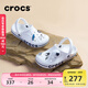 卡駱馳crocs洞洞鞋貝雅卡駱班輕便耐磨一腳蹬休閑鞋|205089 白/深藍-126 41 /42(260mm)