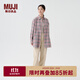 無印良品（MUJI）女式 燈芯絨直筒褲褲子女款長(zhǎng)褲休閑褲秋季女裝BEB90C4A 米白色 L (165/70A)