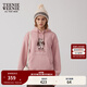 Teenie Weenie小熊女裝連帽衛(wèi)衣冬季時尚簡約休閑美式粉色上衣外套 粉色 S (160)
