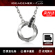 IDEAGEMER邊天揚(yáng)同款 純銀莫比烏斯環(huán)項(xiàng)鏈男高級(jí)感痞帥吊墜七夕送男友禮物 黑鉆莫比烏斯環(huán)項(xiàng)鏈【55+5CM】
