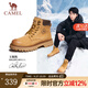 駱駝（CAMEL）【王俊凱同款】馬丁靴男秋冬2025新款大黃靴女戶外工裝靴登山鞋子 GE122W7757T 金黃色（男款） 42