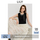 LILY2025夏新款復(fù)古氣質(zhì)休閑通勤收腰拼接無袖背心連衣裙蛋糕裙女 604米白 M