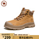 駱駝牌休閑馬丁靴戶(hù)外大黃靴登山工裝靴高幫男鞋 P14W307611 沙漠黃 40 