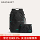 BAGSMART雙肩包隨行包背包男差旅大容量多功能便攜書(shū)包女電腦包旅行包學(xué)生 黑色（可容納15.6英寸筆記本）