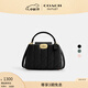 蔻馳（COACH）奧萊女士絎縫ELIZA迷你CARRYALL手袋 IM/黑色