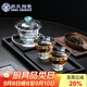 SUSHI CERAMICS茶具套裝輕奢水晶玻璃功夫茶具綠松石款1碗2杯高檔禮盒裝