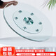 卓博餐桌轉盤(pán)鋼化玻璃轉盤(pán)圓桌大底座桌面旋轉盤(pán)BZP2六輔助輪78cm  