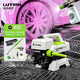 綠田（LUTIAN）感應電機洗車(chē)機雪豹銀狐御兔家用高壓清洗機水槍洗車(chē)泵空調清洗 1400W 【銀狐Pa長(cháng)搶版】泡沫大師+噴嘴+快插延長(cháng)桿