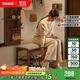 家逸實(shí)木換鞋凳入戶(hù)高級感穿鞋凳子門(mén)口鞋柜家用鞋架一體長(cháng)條床尾凳