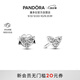 潘多拉（PANDORA）愛心三重奏耳釘心形精致生日禮物送女友
