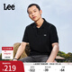 Lee25新品舒適版防曬紫外線(xiàn)翻領(lǐng)Logo織標男涼感短袖polo衫休閑潮 黑色 2XL