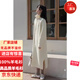 羊毛衫2025時(shí)尚百搭高領(lǐng)毛衣連衣裙女秋冬新款寬松顯瘦長(cháng)袖針織裙 白色 TYYR141 L TYYR141