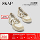 SKAP月光繆斯芭蕾風(fēng)女鞋2025春季復(fù)古運(yùn)動(dòng)休閑瑪麗珍女士涼鞋