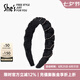 She's茜子工藝水晶顯臉小發(fā)箍高級(jí)感洋氣時(shí)尚頭箍發(fā)卡子頭飾七夕節(jié)禮物 黑色G0 1個(gè)
