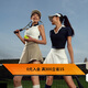 Monster Guardians運動(dòng)半身裙女夏季顯瘦A字百褶裙戶(hù)外健身網(wǎng)球短裙 White 白色 M
