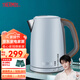 膳魔師（THERMOS） 電水壺?zé)崴畨卮笕萘考矣脽畨仉姛崴恳绘I保溫開水壺恒溫水壺帶刻度 EHA-1318E 1.7L 藍色