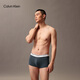 Calvin Klein內衣【新年禮物】男士本命年新年紅三條裝ck低腰棉質(zhì)防夾臀內褲男 NP2765ORSS-藏青/太空黑/碳灰 3條 L