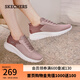 斯凱奇（Skechers）七夕情人節(jié)禮物女鞋Silp ins閃穿鞋一腳蹬休閑健步鞋117504 裸粉色/BLSH 36
