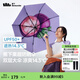 蕉下（beneunder）太陽(yáng)傘女三折防曬防紫外線黑膠傘雙層小黑傘晴雨兩用遮陽(yáng)傘果趣 山竹冰沙