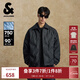 杰克·瓊斯（JACK&JONES）男裝25年秋冬季輕薄羽絨服男士翻領(lǐng)無(wú)帽短款PU壓膠鴨絨服棉夾克 E41黑色 M （175）