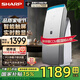 夏普（SHARP）鏡面系空氣凈化器負離子消毒機家用除甲醛異味過(guò)敏源抗流感病毒凈化機 【典雅銀-玻璃面板】FP-CH70-W