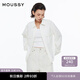 moussy 女裝新品clean fit刺繡LOGO簡約風(fēng)襯衫028HSZ30-1061 010白色 S 00001