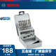 博世（BOSCH） 直柄磨制金屬麻花鉆頭HSS-G系列套裝 19支裝
