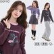 多妙屋女童T恤長(cháng)袖春秋新款兒童打底衫大童青少年洋氣上衣W035黛紫紅160