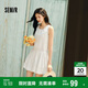 森馬（Semir）連衣裙女方領(lǐng)抽繩無(wú)袖背心裙可愛(ài)2025夏季波點(diǎn)花苞裙107425114061