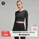 lululemon丨Ebb to Street 女士運(yùn)動長袖 T 恤 LW3DZNS 黑色 XS /4