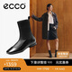 愛步（ECCO）25年冬季新款簡(jiǎn)約低跟法式瑪麗珍彈力靴羊皮 舞悅244403 黑色38