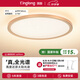 琪朗（KINGLONG） ALED護(hù)眼燈兒童房臥室吸頂燈書(shū)房防藍(lán)光全光譜燈具燈飾國(guó)家補(bǔ)貼 金色臥室Φ39cm[適用6-9㎡]