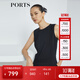 PORTS寶姿新品女裝優(yōu)雅束腰連體褲LL8P085NWB011 黑色 S 4