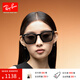 雷朋（RayBan）太陽(yáng)鏡大框眼鏡修飾顯臉小戶(hù)外防曬墨鏡0RB4392D禮物禮物 601/81黑色鏡框深灰色偏光鏡片 尺寸66