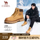駱駝（CAMEL）【王俊凱同款】馬丁靴男秋冬2025新款大黃靴女戶外工裝靴登山鞋子 GE122W7757T 金黃色（男款） 42