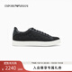 EMPORIO ARMANI/阿瑪尼官方旗艦新款男輕戶(hù)外綁帶小白鞋休閑運動(dòng)板鞋秋冬 MC012-黑色 42