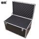 馳明 帶鎖鋁合金工具箱樣品儲物儀器箱手提保險箱子大號鋁合金箱設備運輸箱 023黑色箱填滿(mǎn)棉配隔板