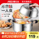 愛仕達(dá)湯蒸鍋家用湯鍋304不銹鋼鍋體不串味單層煮粥燉湯蒸鍋一人食鍋具  ZS24B1WG 24cm