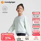moodytiger女童衛衣抓絨保暖秋冬款兒童上衣童裝套頭衫圓領(lǐng)長(cháng)袖休閑運動(dòng)衣上 淺薄荷 140 cm