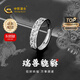 中國黃金（CHINA GOLD）銀戒指男S925銀招財貔貅開(kāi)口戒指時(shí)尚七夕情人節禮物送男友老公 【今/次日達】祥瑞貔貅戒指