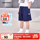 Converse匡威兒童裝男童短褲2025夏季新款中大童女童休閑運動(dòng)褲子五分褲 藏青藍 160 /69 【建議身高158-170cm】